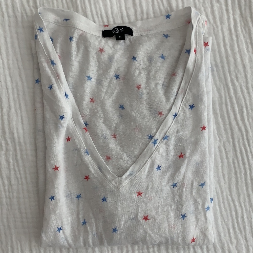 Rails Short Sleeve V-Neck